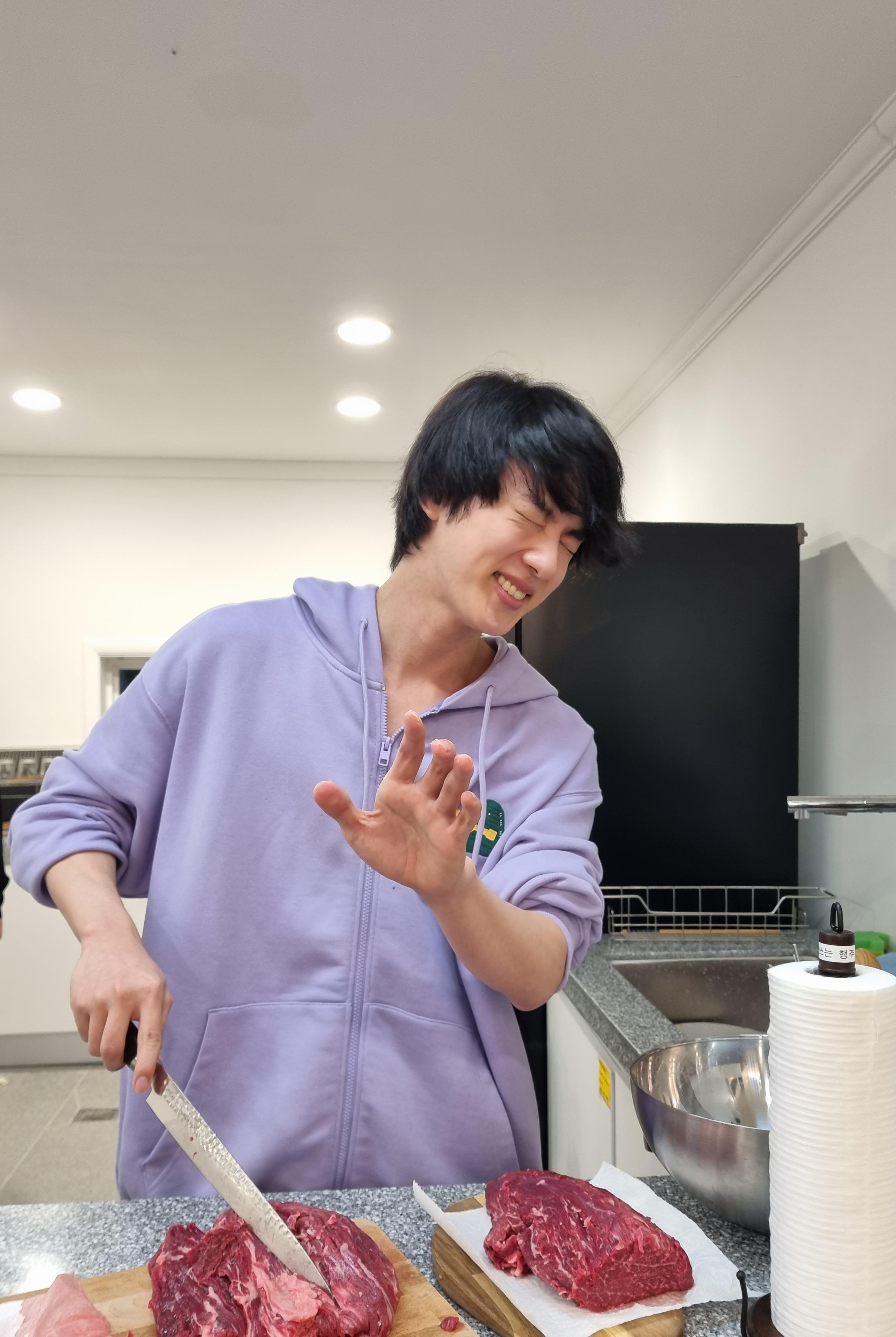 Jin performing live on stage